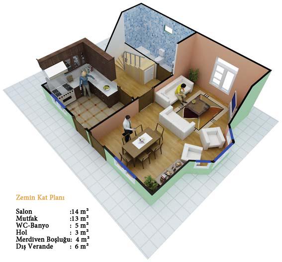 Prefabrik Ev Planları Örnekleri ve Fiyatları